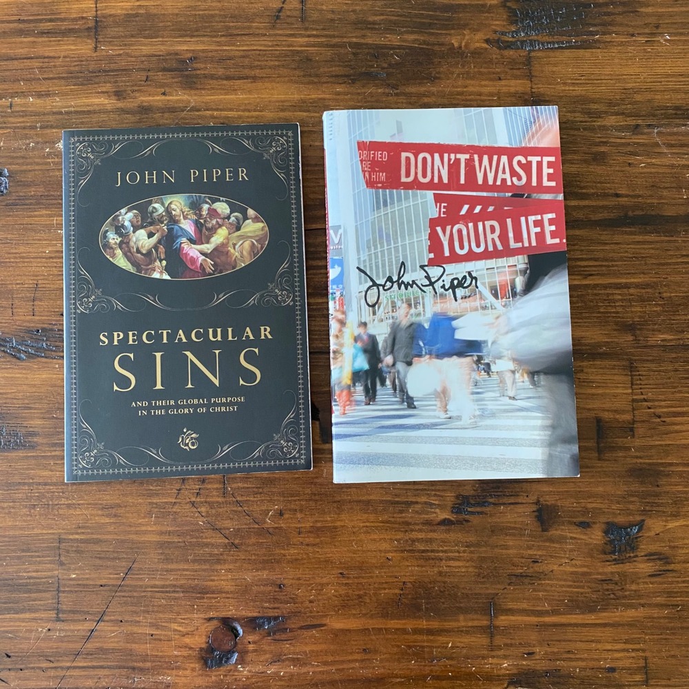 John Piper Book Bundle Spectacular Sins & Don't Waste Your Life Crossway